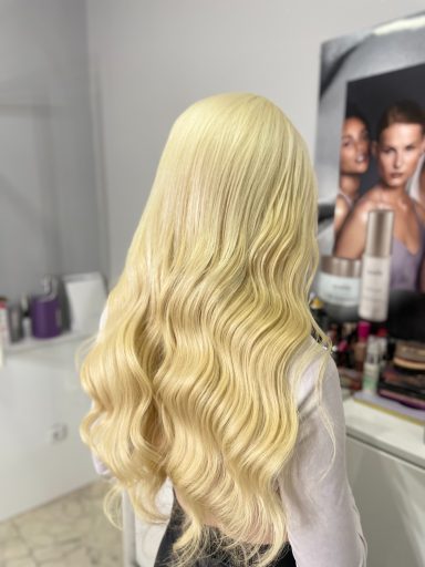 Nadogradnja kose prirodnom kosom Salon Angels Novi Sad