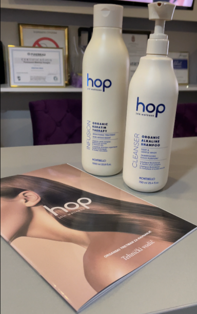 HOP keratin tretman kose u salonu Angels Novi Sad